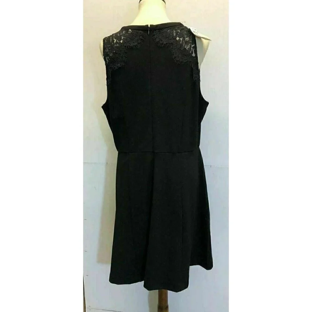 Maison Jules  Lace-Inset Fit Flare Dress XXL - Picture 2 of 7
